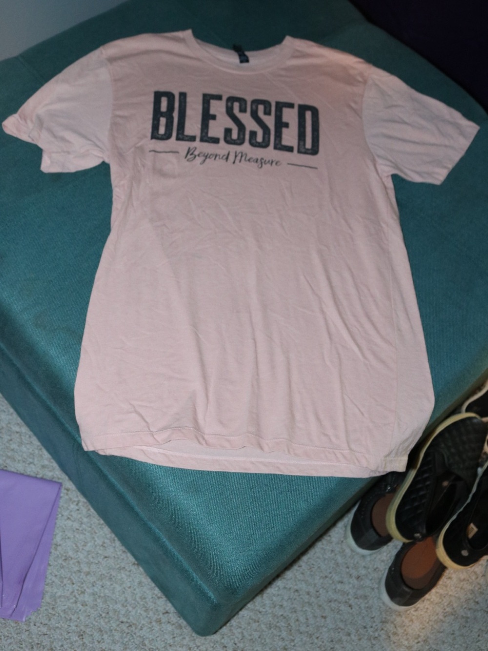 Blessed "Beyond Measure" Graphic Tee - Light Pink